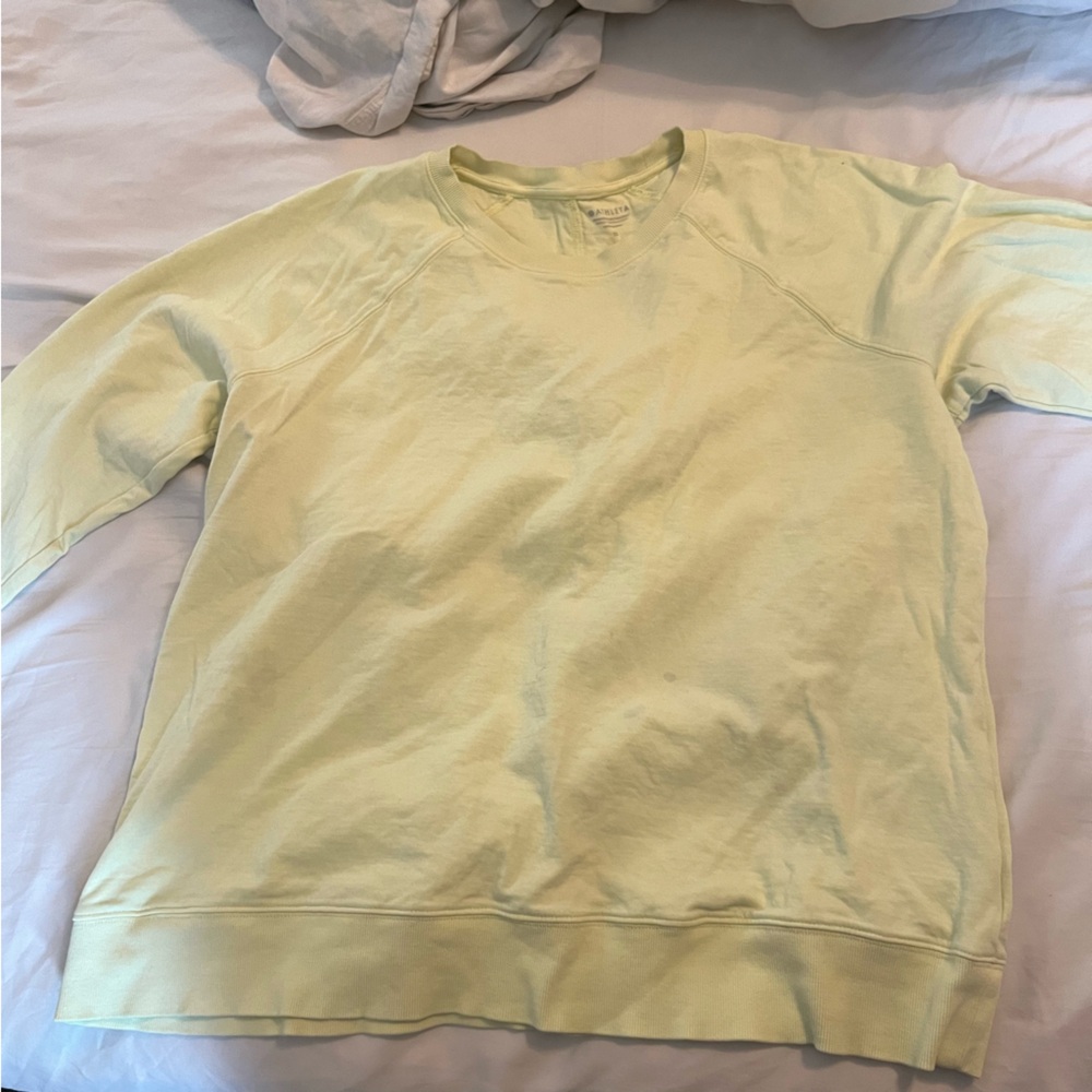 Athleta Pineapple Whip Yellow Sundown Athletic Sweatshirt 1X